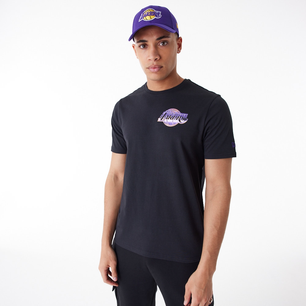 Los Angeles Lakers Holographic New Era NBA T-Shirt Black