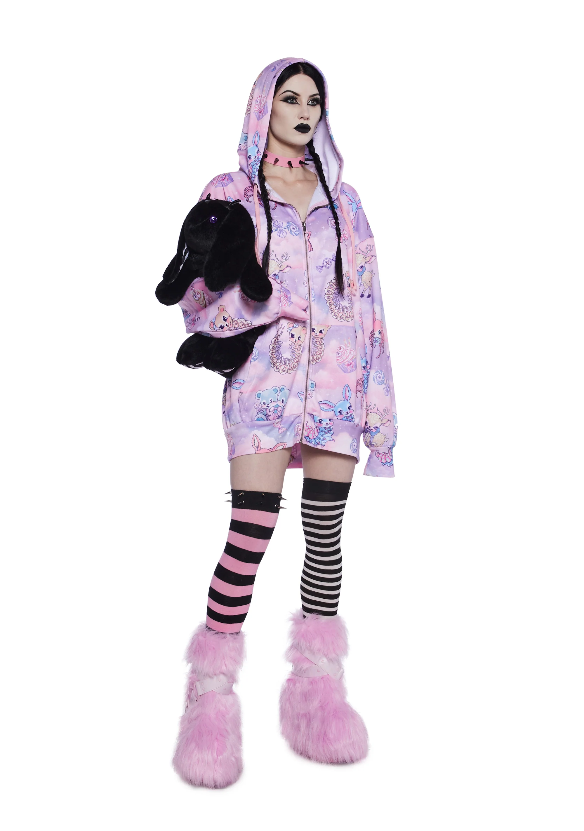 Demented Sweetness Zip-Up Hoodie