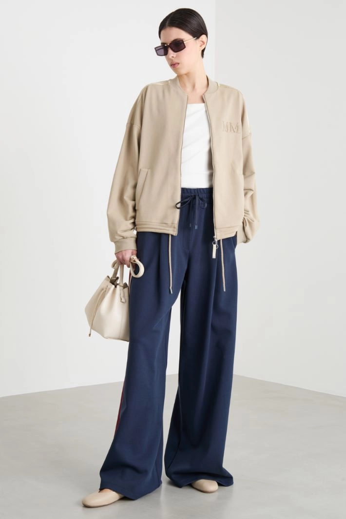 Zip-through sweatshirt - BEIGE