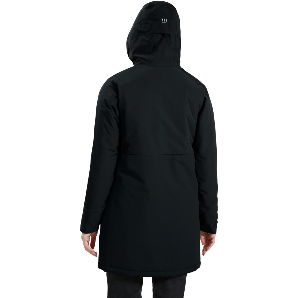 Berghaus Hinderwick Waterproof Long Jacket Women - Black/Black
