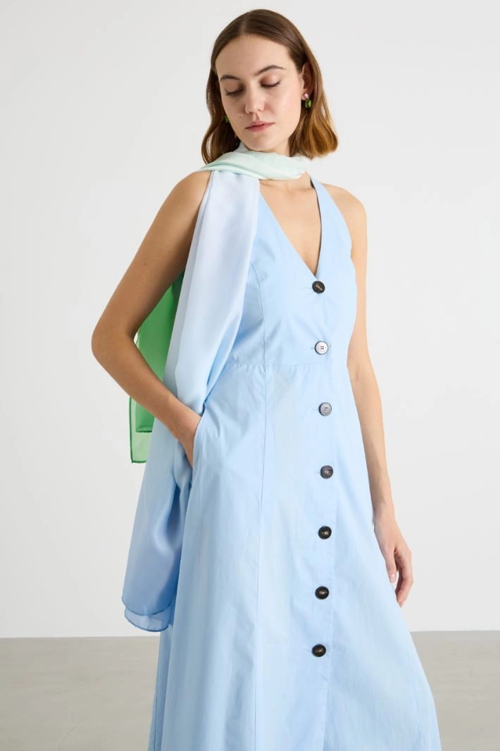 Dégradé stole - LIGHT BLUE GREEN