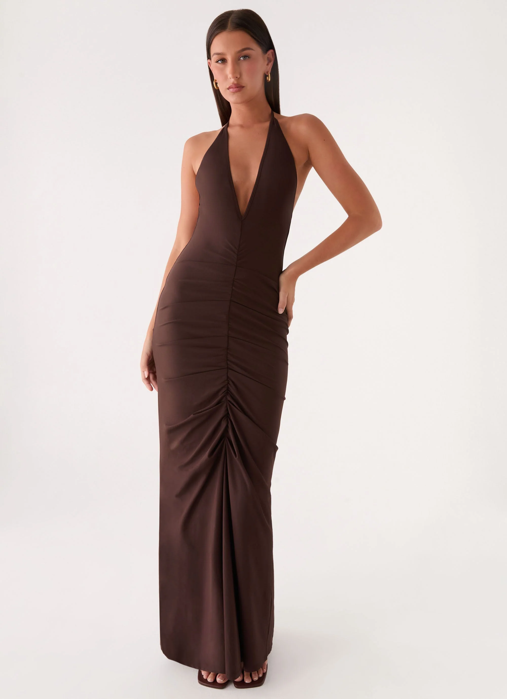 Feel My Rhythm Maxi Dress - Rose Taupe