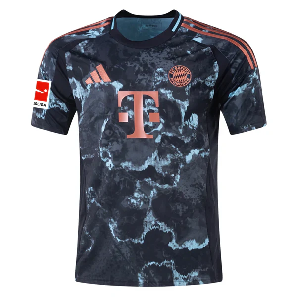 Bayern Munich Thomas Mueller Away Jersey w/ Bundesliga Patch 24/25 (Black/Copper/Blue)
