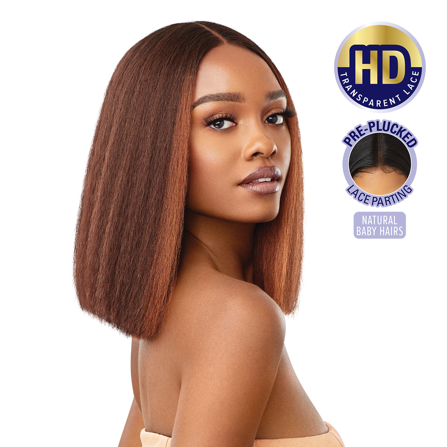Outre HD Lace Front Wig Lace Parting Annie Bob 12