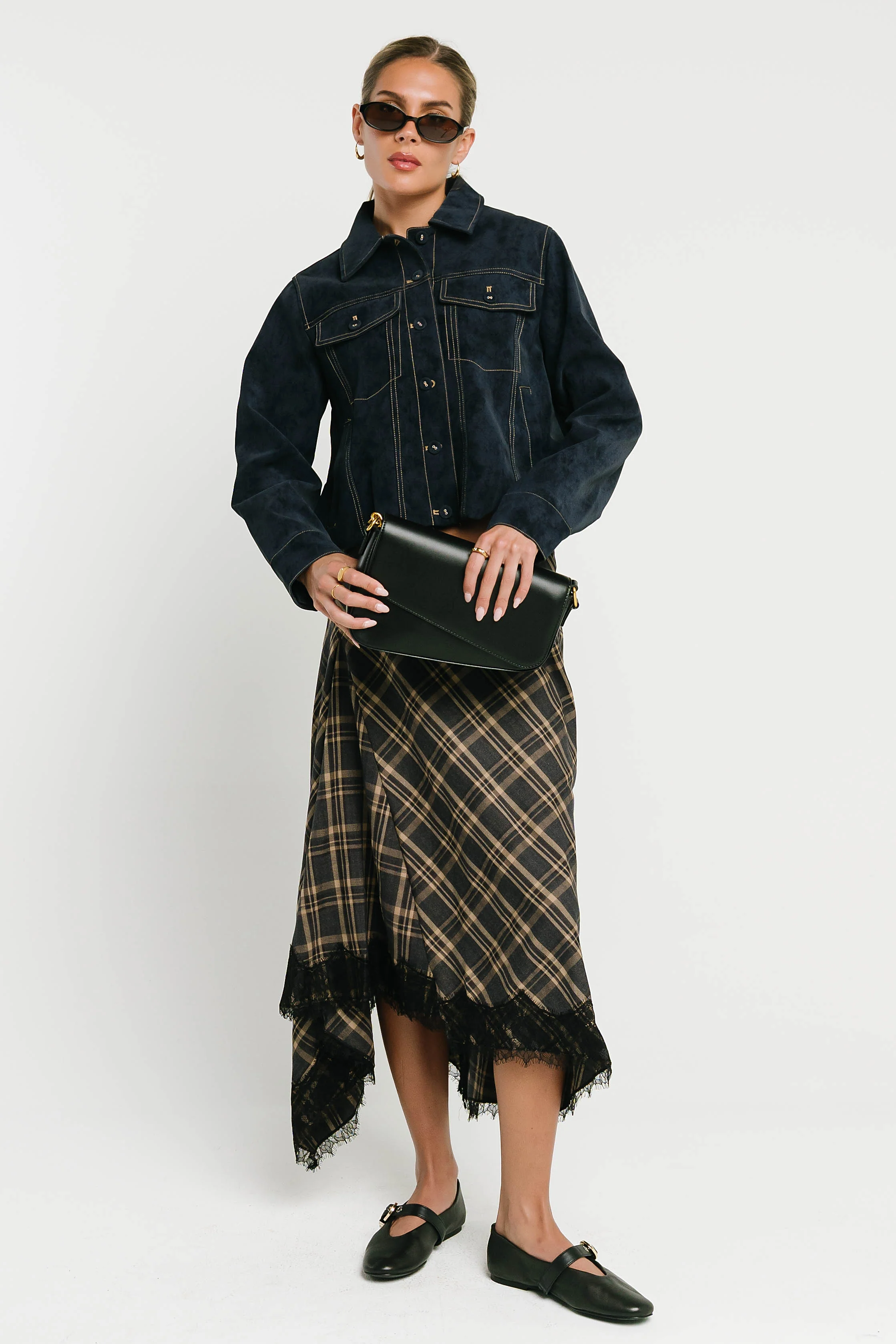Mercer Contrast Suede Jacket
