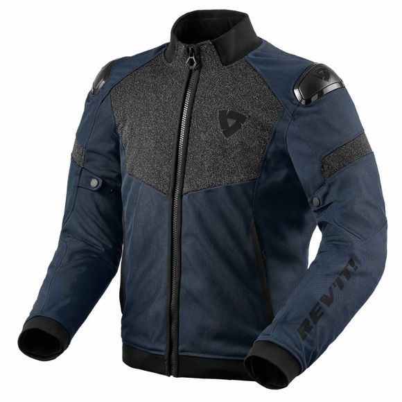 Motorcycle jacket Rev it action H2O - Black / BlueRef: RI1311