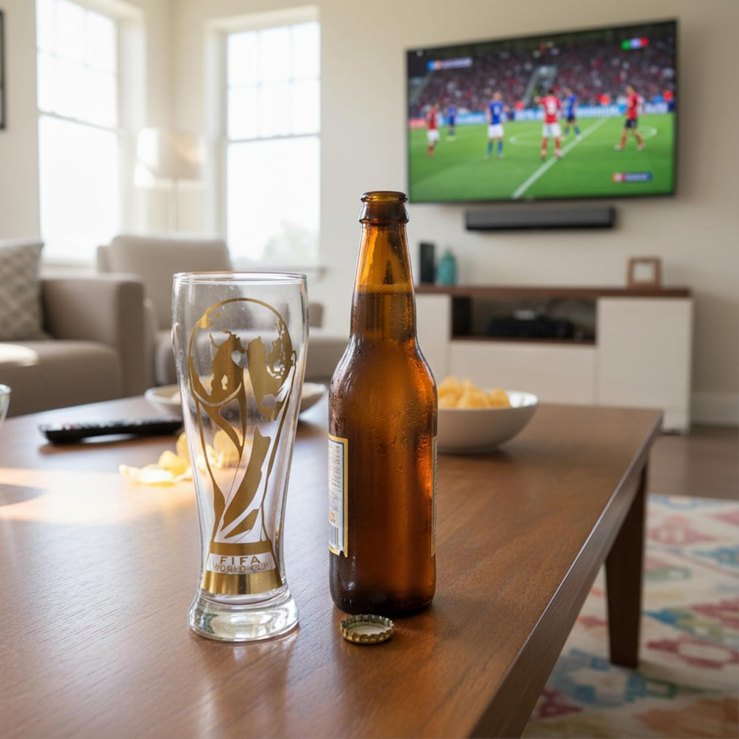 FIFA World Cup 2026 Official Decal Trophy Beer Glass