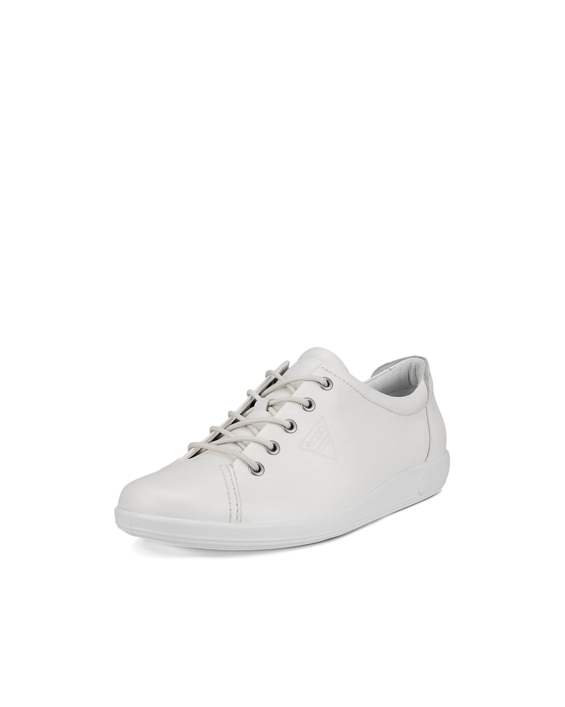 ECCO SOFT 2.0 Damen Ledersneaker Weiß