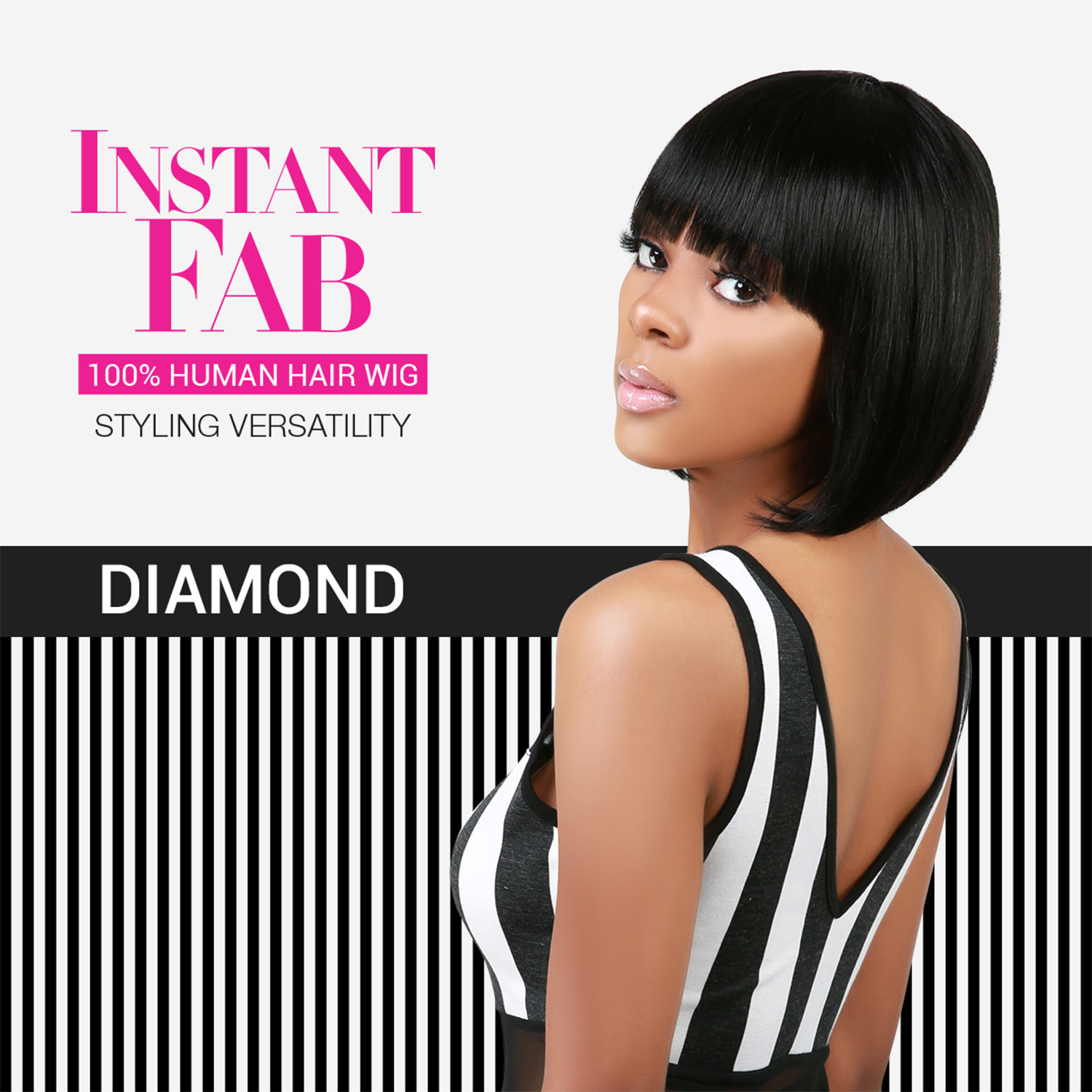 Instant Fab 100% Human Hair Wig Diamond