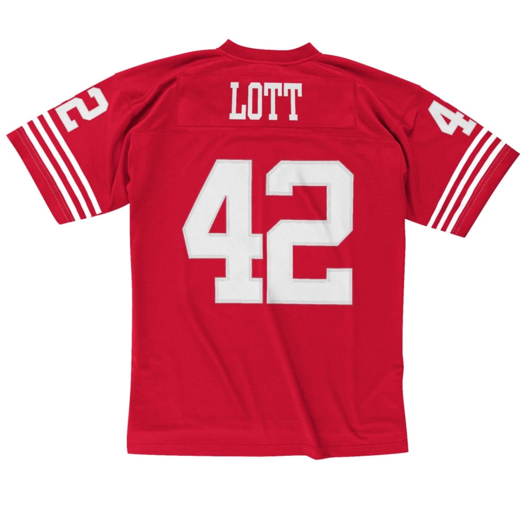 Ronnie Lott #42 San Francisco 49ers Mitchell & Ness Throwback NFL Jersey Red