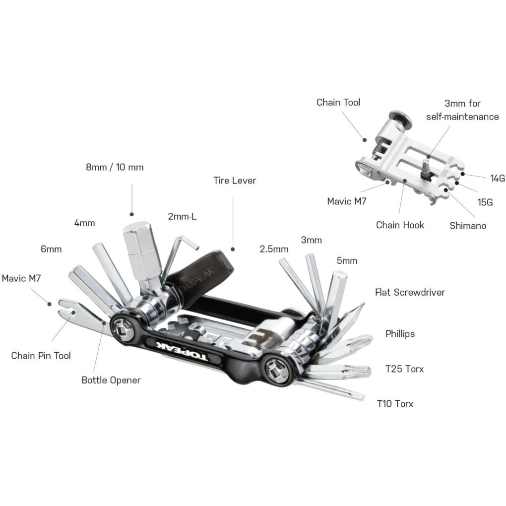 Topeak Ninja Master+ ToolBox T20 Mini Tool + Tool Box