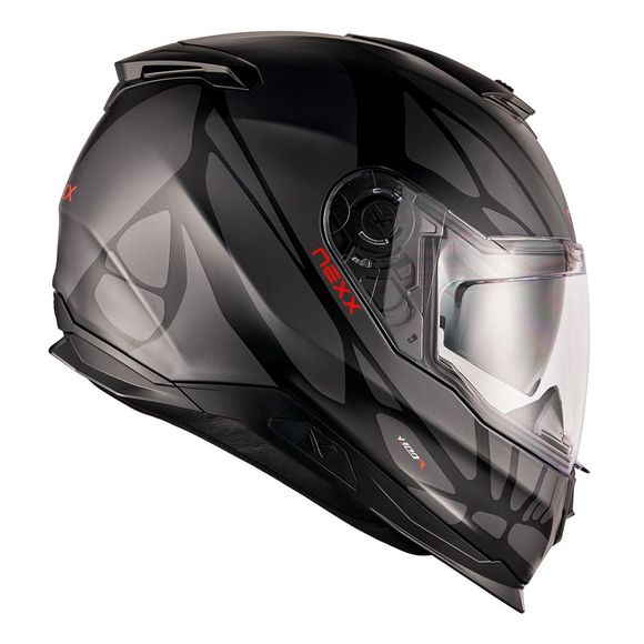 Nexx Y.100 Full-Face Helmet - B-SIDE - Black / GreyRef: NE0614-C54584