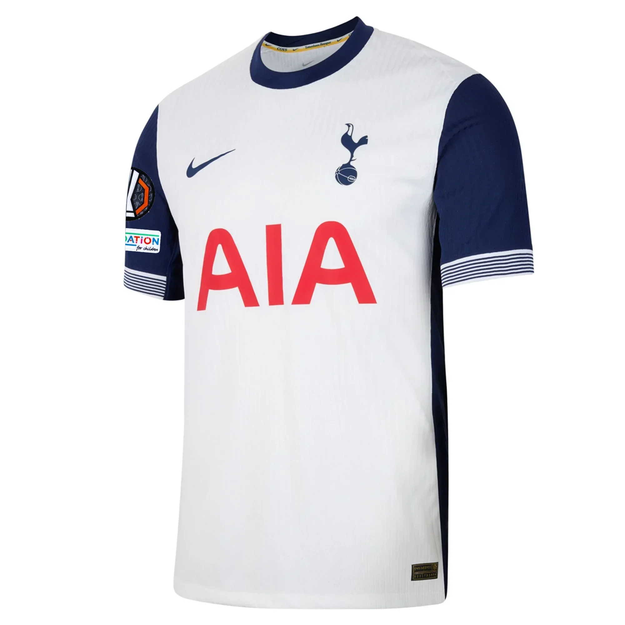 Tottenham Authentic Home Jersey w/ Europa League Patches 24/25 (White/Binary Blue)