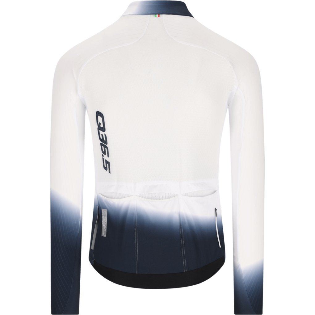 Q36.5 Gregarius Hybrid Light Collar Fade Long Sleeve Jersey Men - white