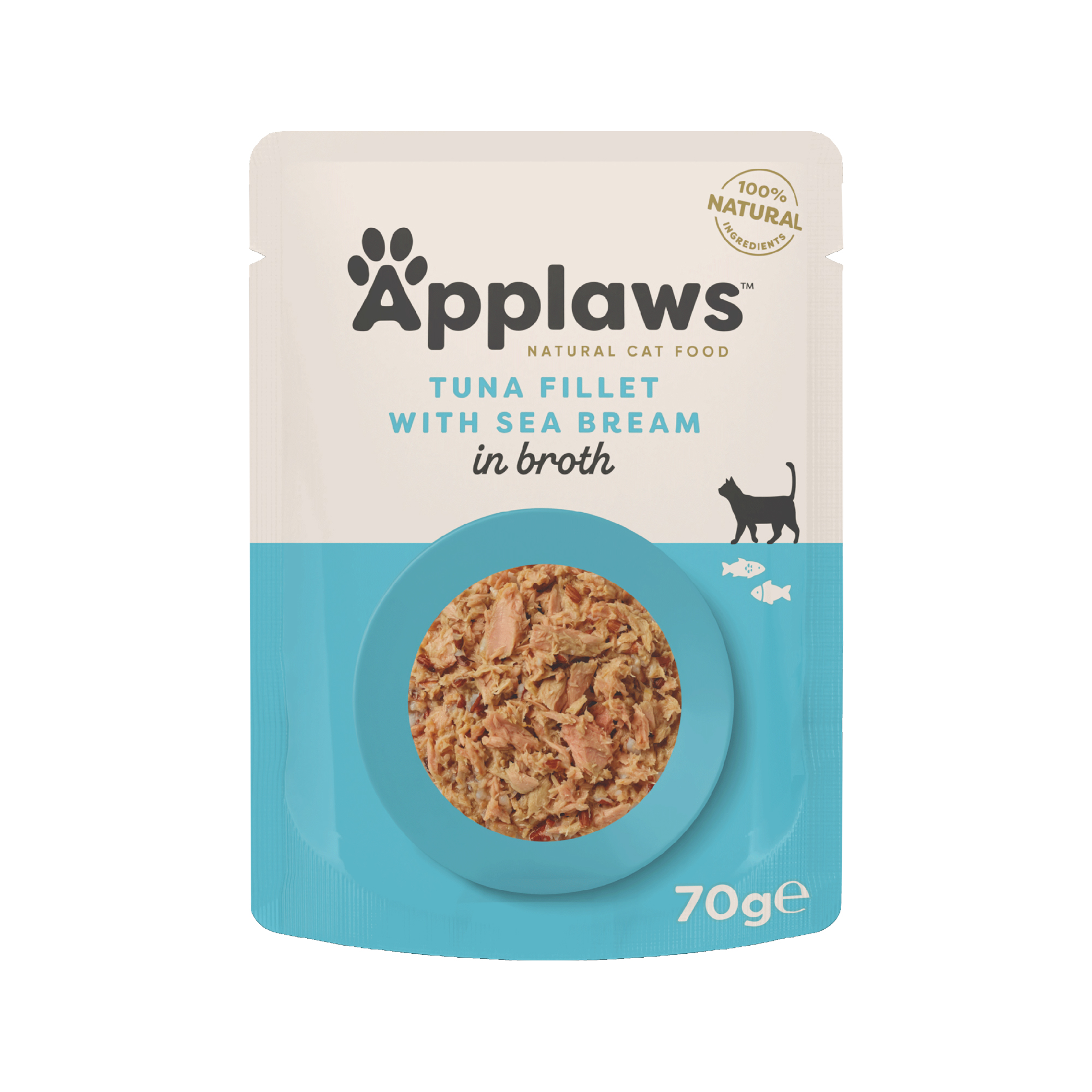 Applaws Cat Food - Tuna Fillet & Pacific Prawn in Broth - 12x 70g