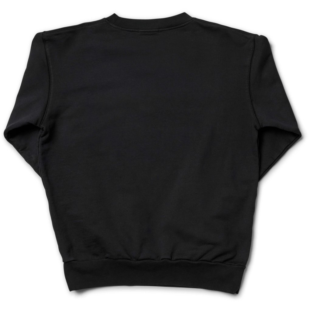 FINGERSCROSSED Classic Crew Neck Sweatshirt - Logo - Black