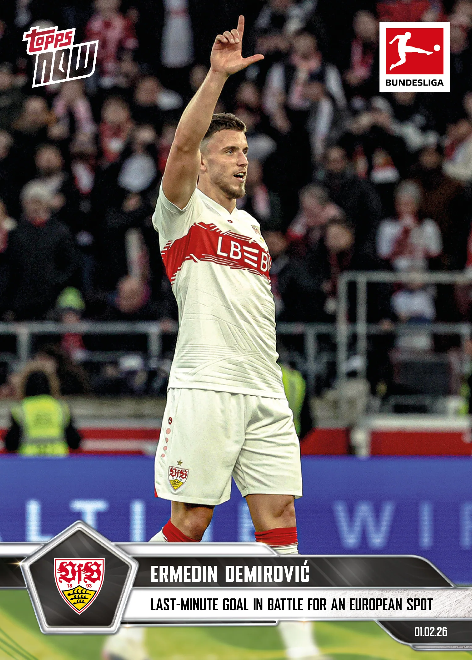 Ermedin Demirović - 2025-26 Bundesliga Topps NOW® - Card 116 - PR: 235