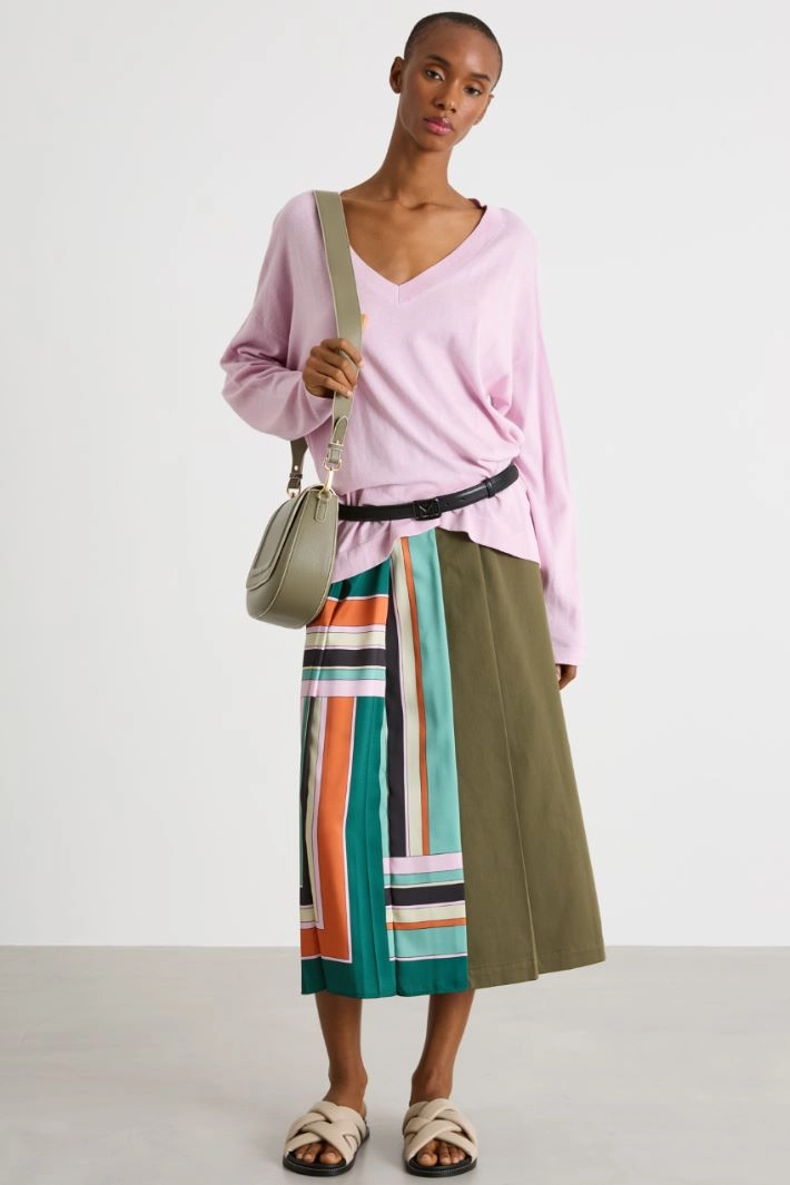 V-neck jumper - PINK