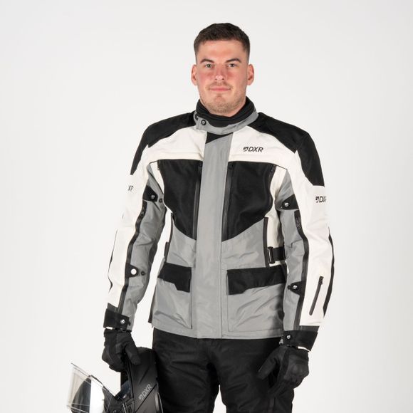 Veste Moto DXR CAIRO - Gris / BeigeRef : DXR1071