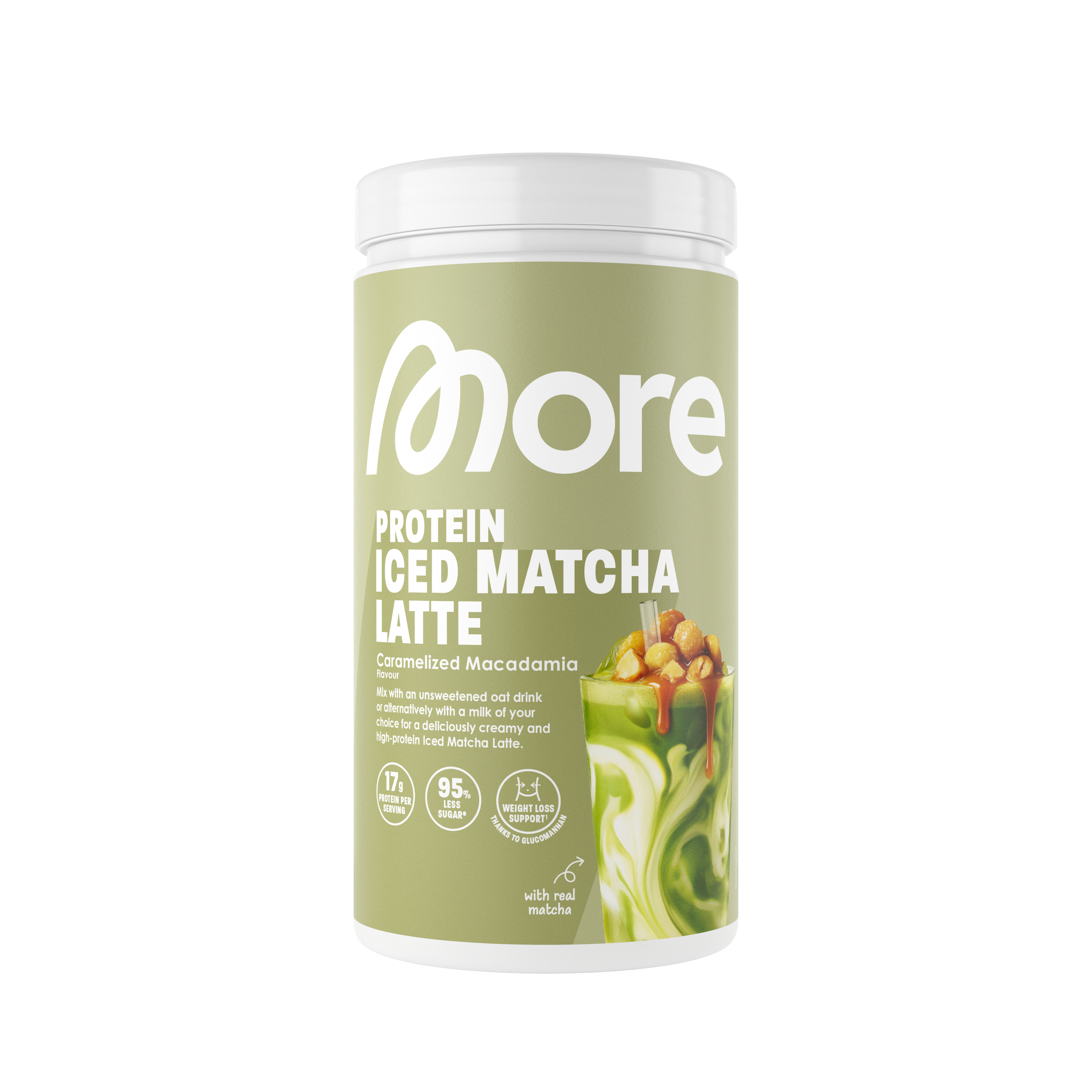 More Protein Iced Matcha Latte