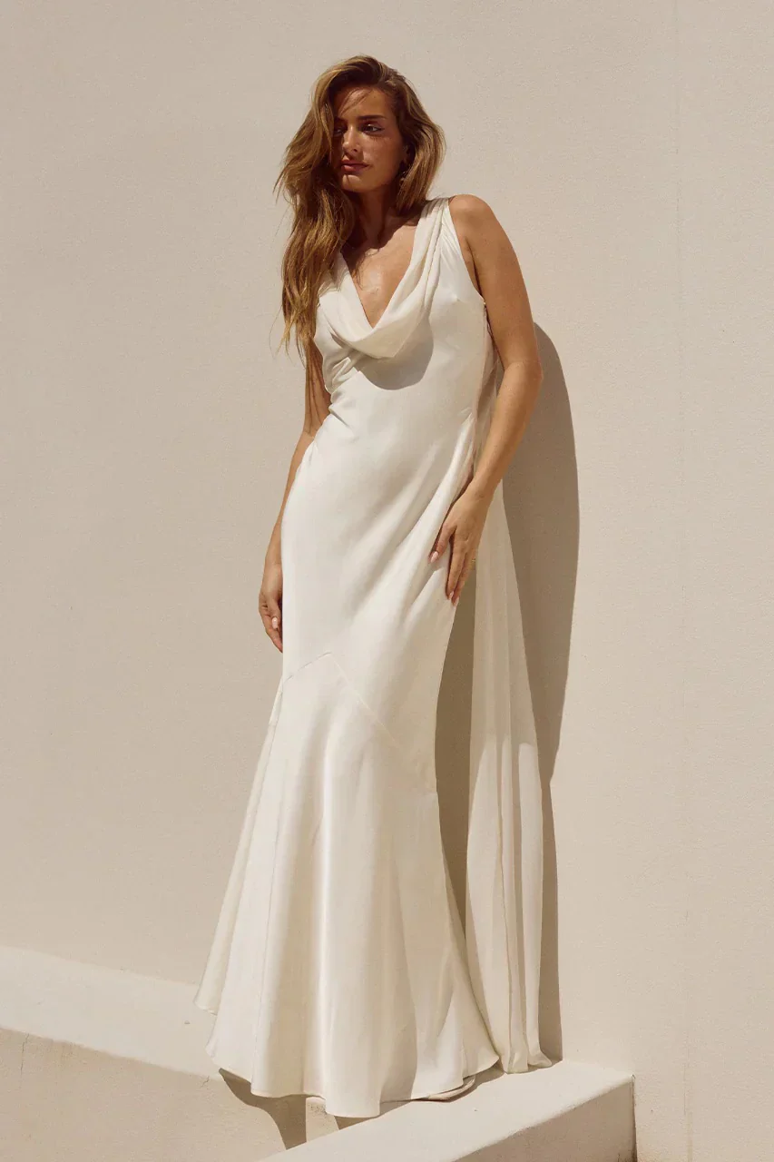 Gabriella Cowl Neck Maxi Dress