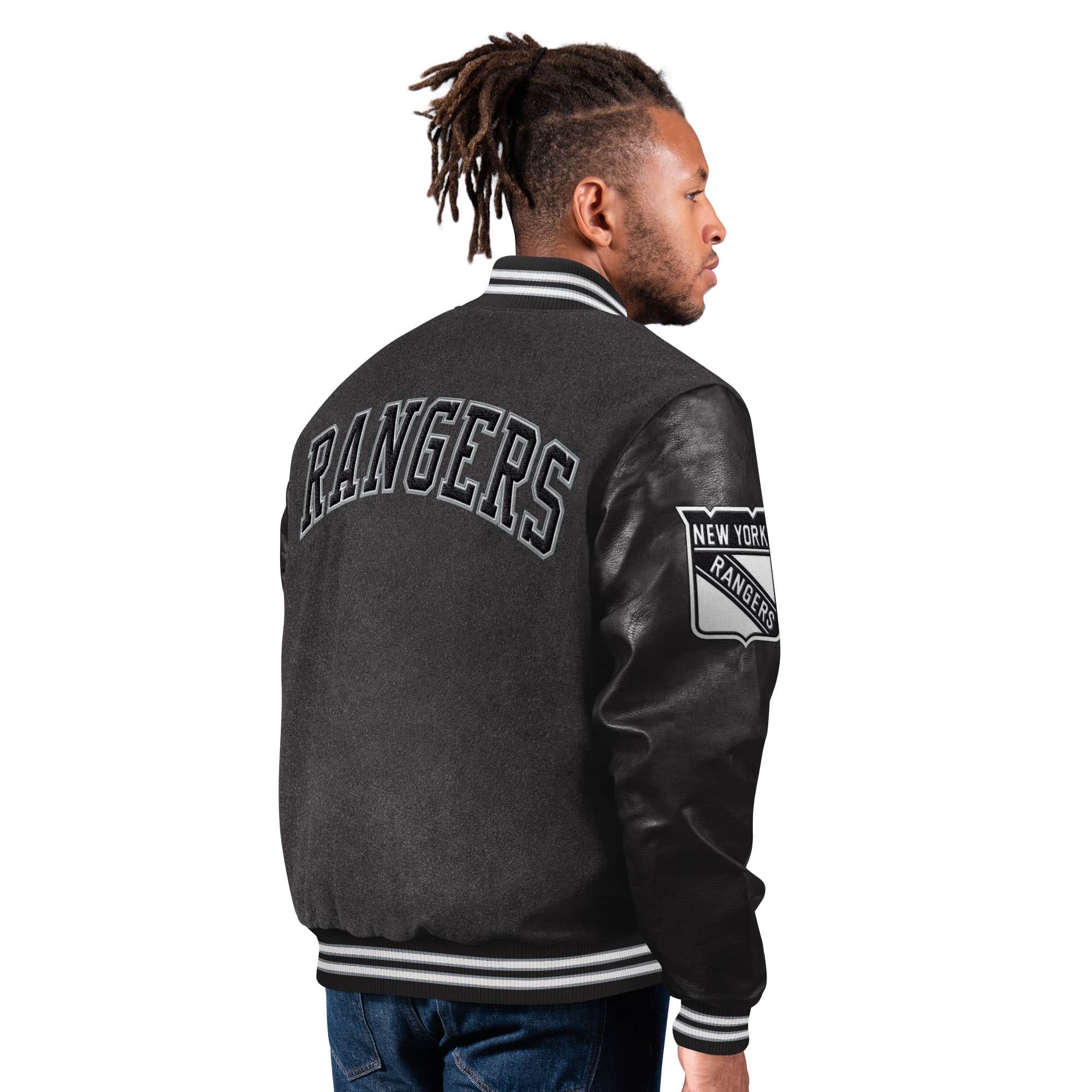 New York Rangers First Rounder Starter NHL Varsity Wool Jacket