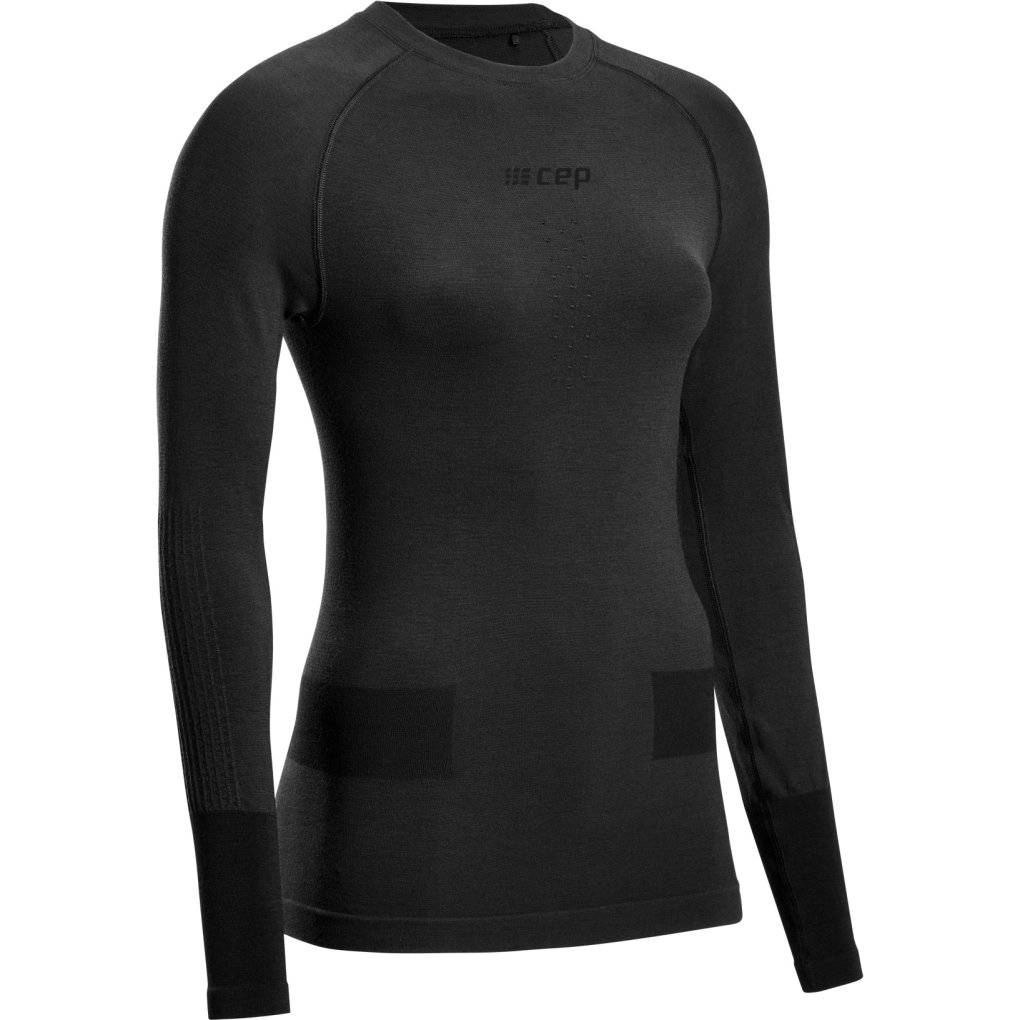 CEP Merino Base Skiing Longsleeve Shirt Women - black