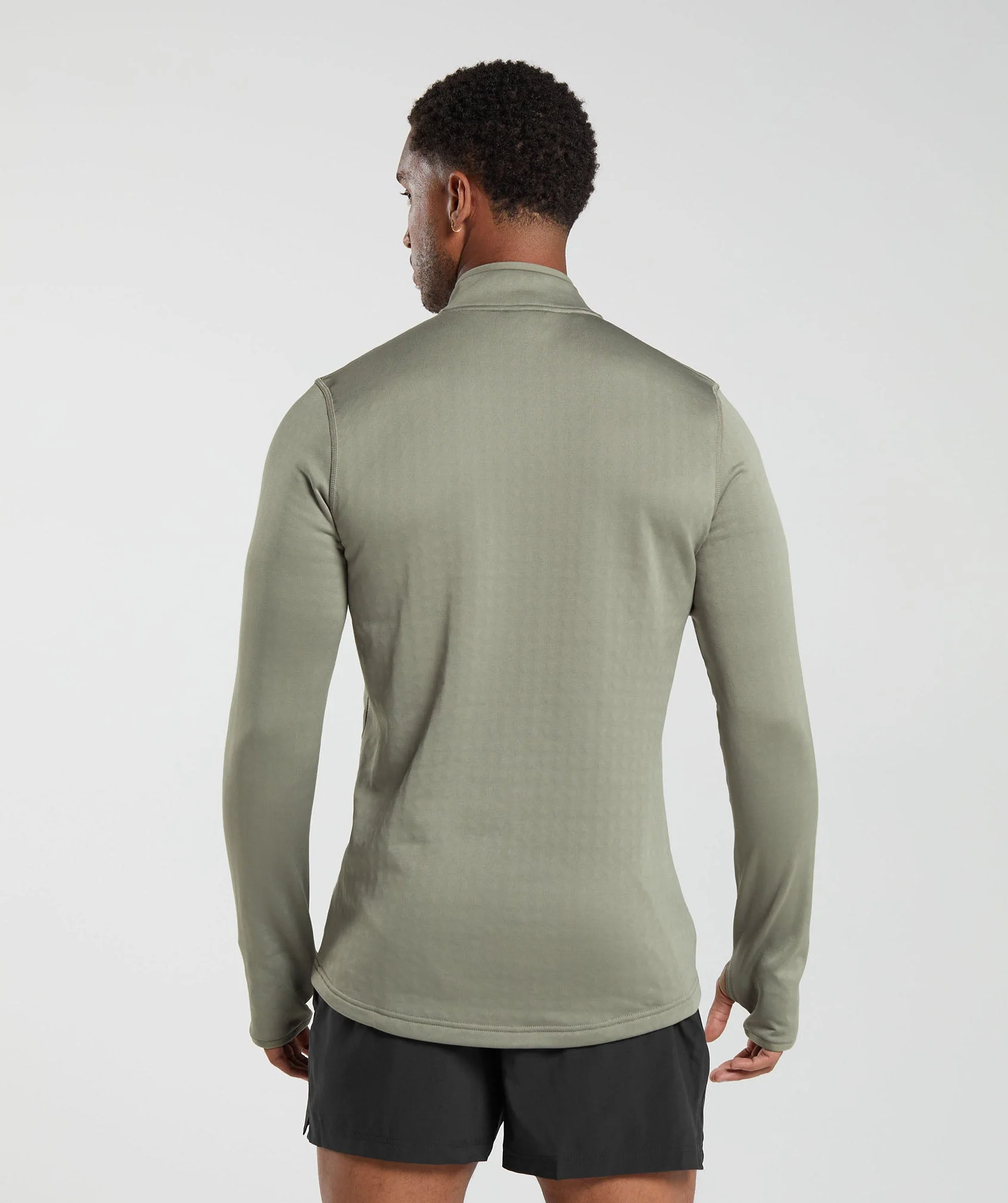 Sport 1/4 Zip Linen Brown