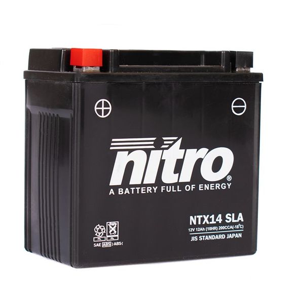 Nitro NTX14 SLA SEALED ACID TYPE MAINTENANCE-FREE/READY-TO-USE BatteryRef: ntx14 sla