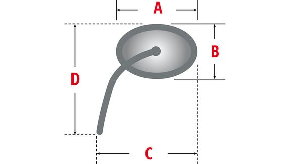 Shin Yo Light Sturgis 2 universal mirrorRef: Shyo00111A / 1107845