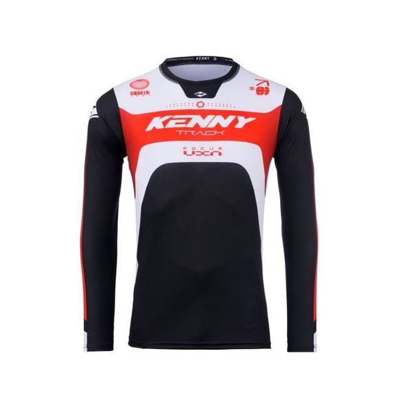 Maillot cross Kenny TRACK - FOCUS 2025 - Noir / RougeRef : KE2360