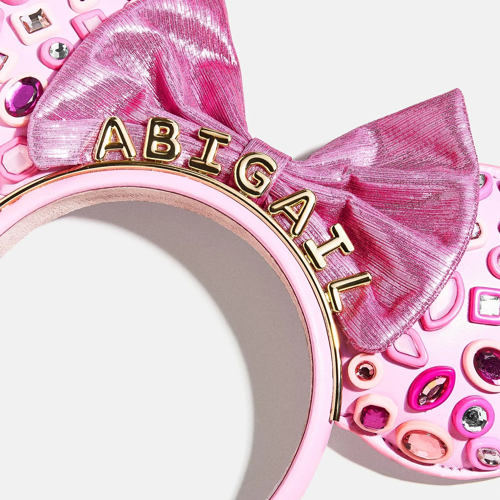 Disney Minnie Mouse Hot Pink Crystal Custom Ears Headband - Minnie Mouse Hot Pink Crystal Custom Ears