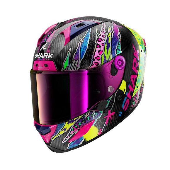 Shark AERON FAWN Full-Face Helmet - Carbon / VioletRef : SH1743
