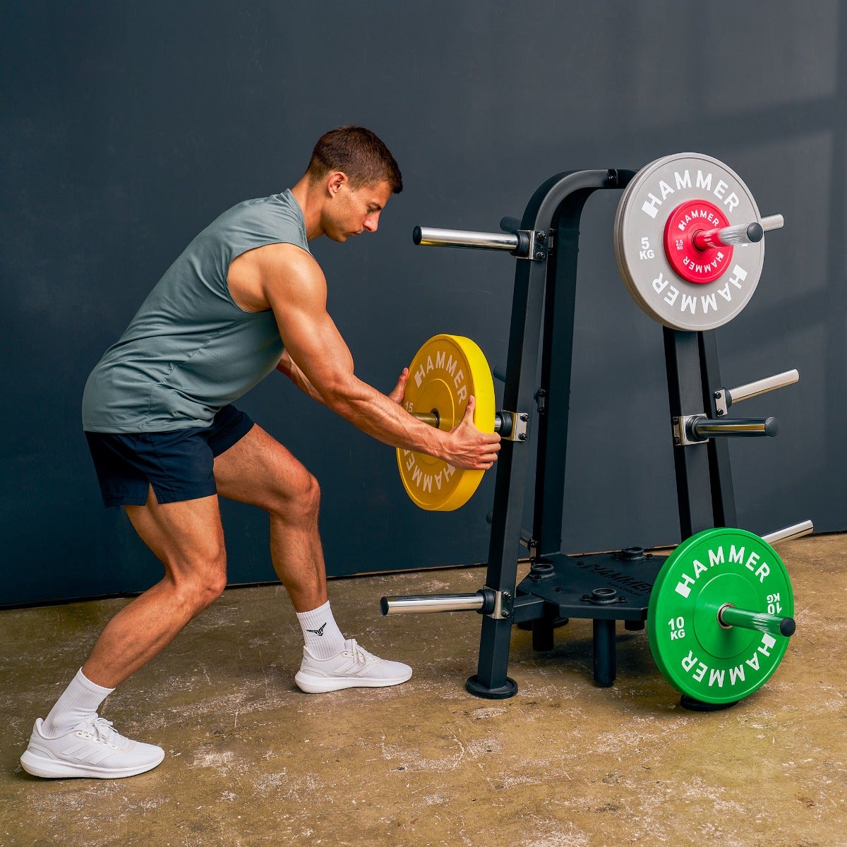 Weight plate & barbell rack PRO 50 mm