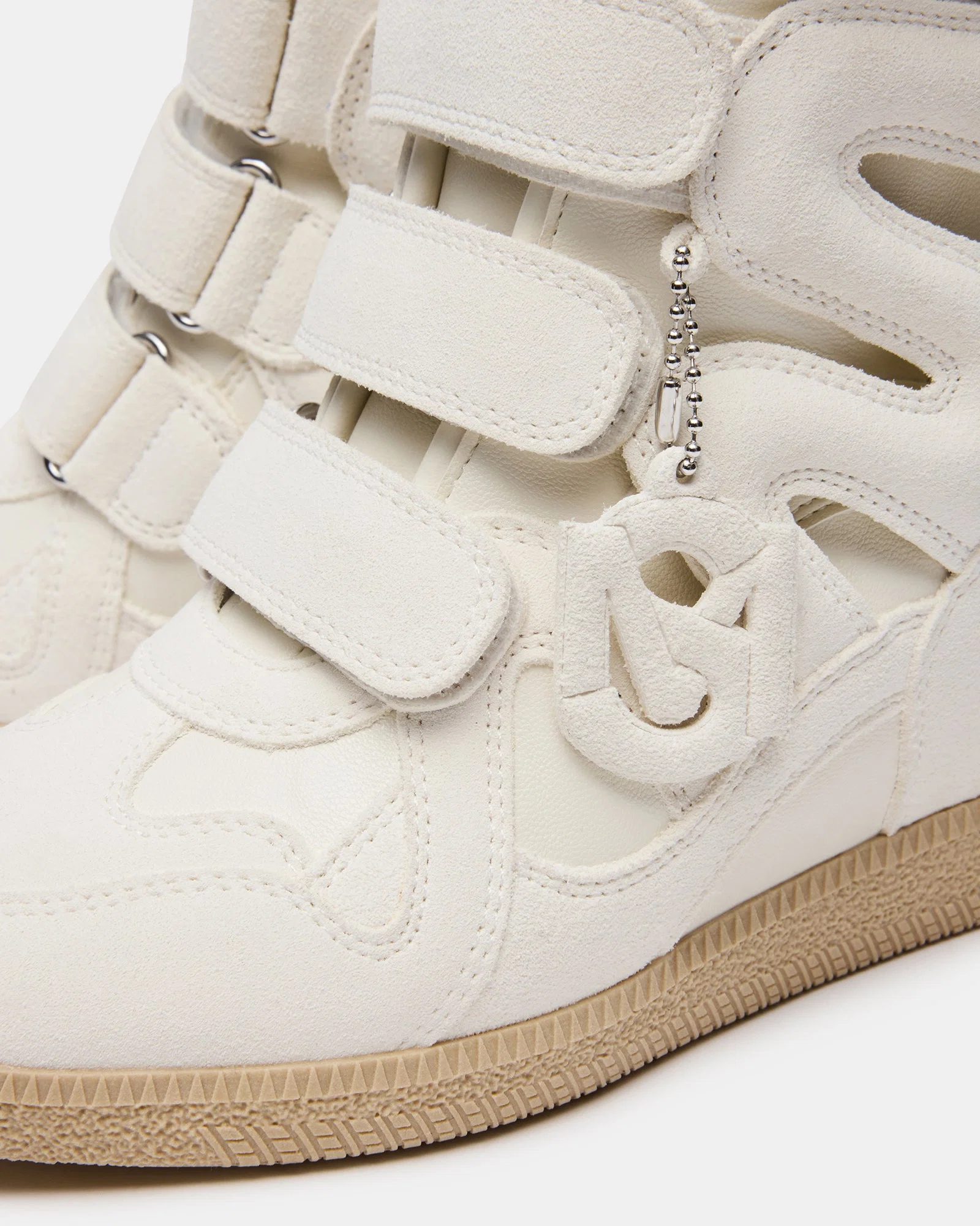 Mavis White Suede