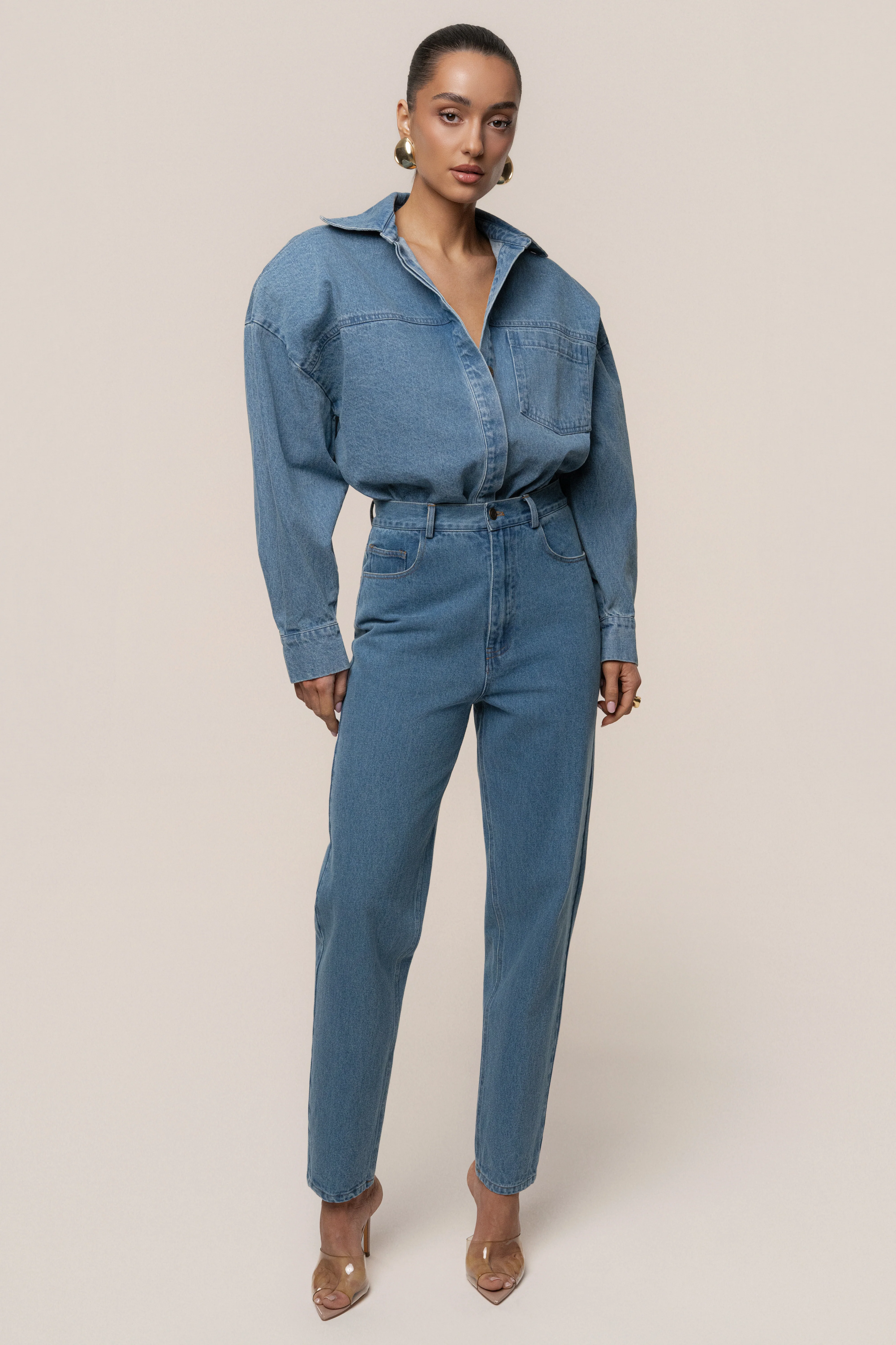 Denim Unstoppable Bodysuit
