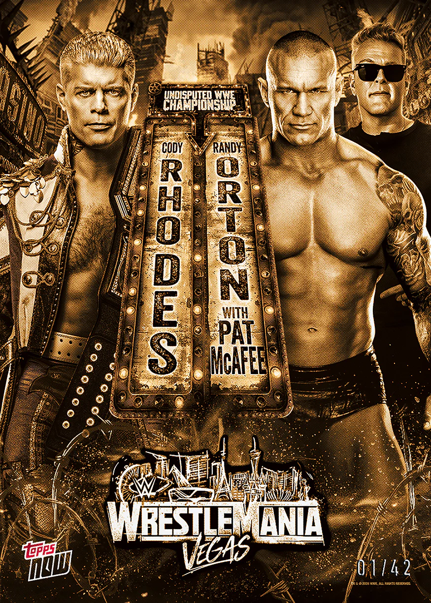Cody Rhodes / Randy Orton - 2026 WWE Topps NOW® - Card WMV2 - PR: 1674