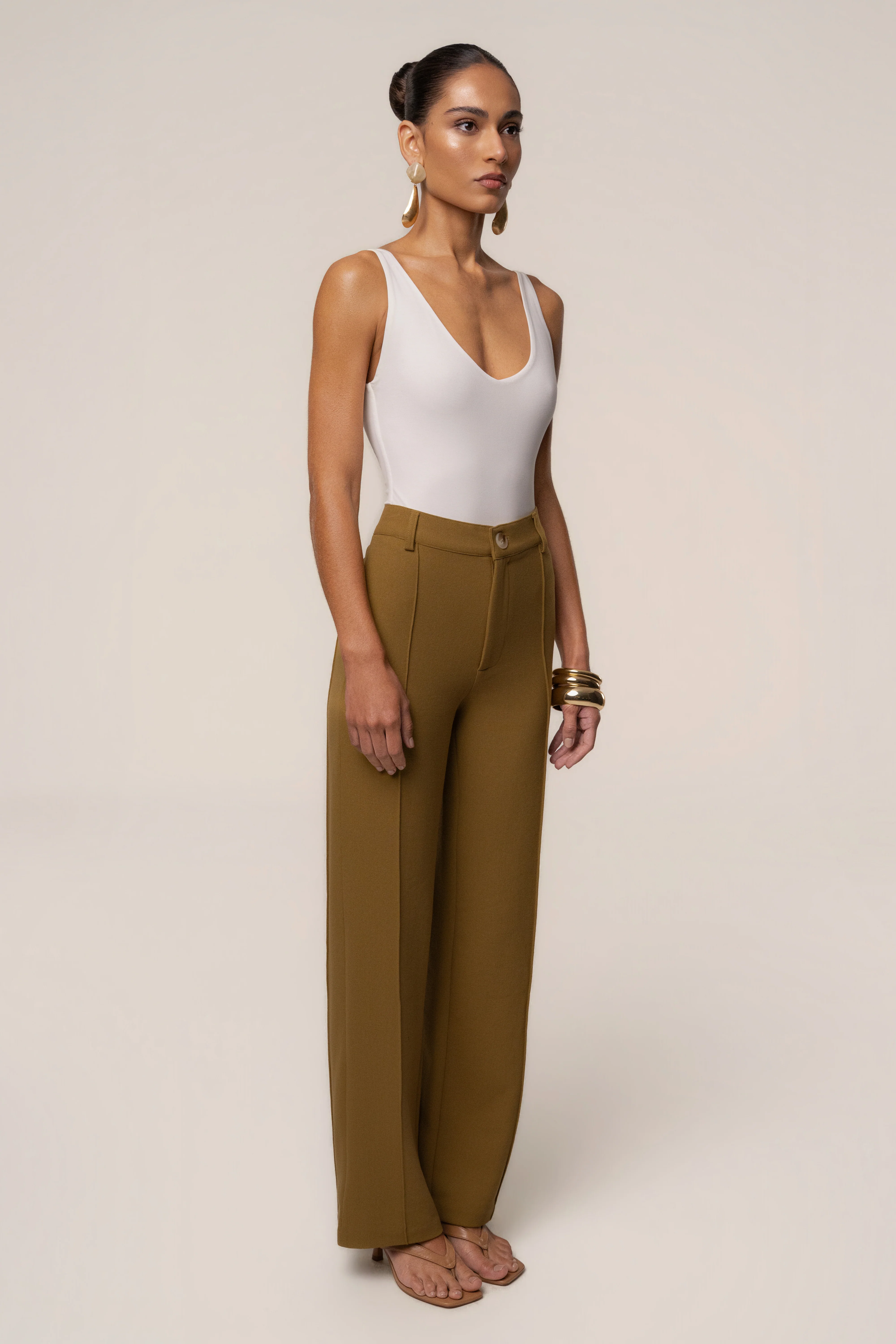 Olive Arlette Trousers