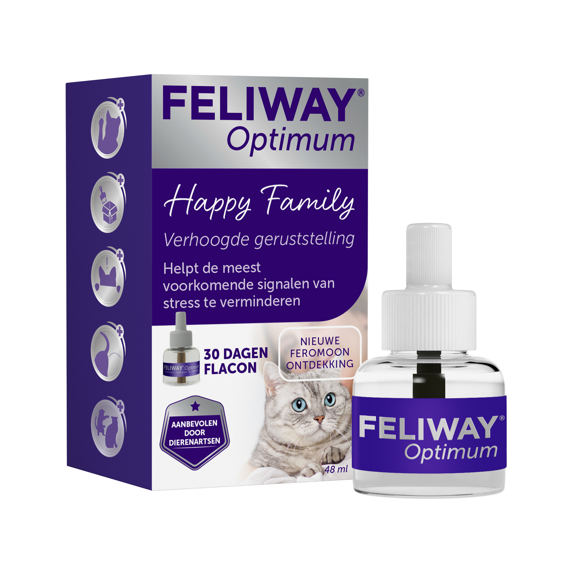 Feliway Optimum Starter Kit + Economy Pack - 4 x 48ml
