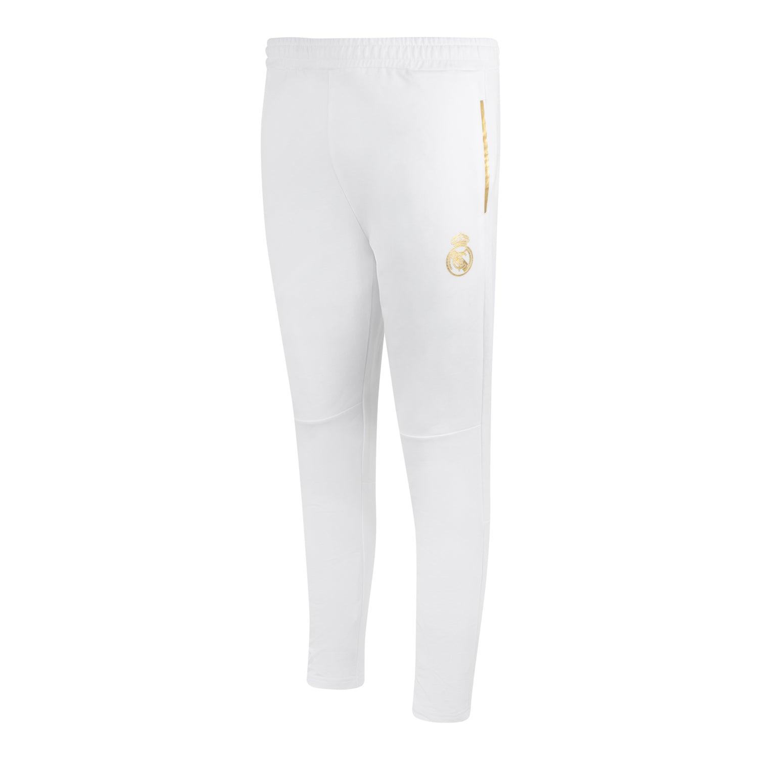 Mens White & Gold Trousers