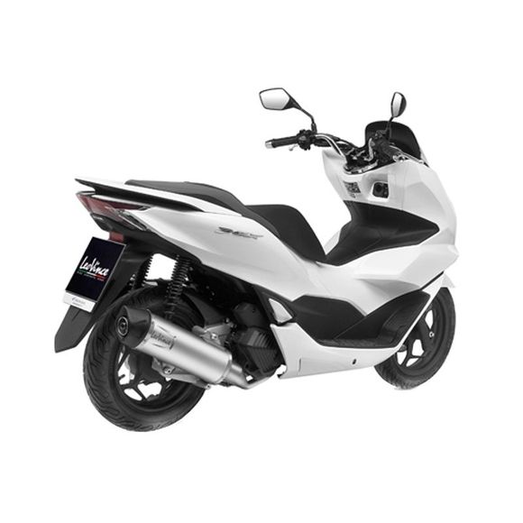 Leo Vince LV ONE Full System Exhaust Carbon Tip - GreyHONDA 125 PCX 125 ABS - 2021 - 2024Ref : LV1280 / 14389EK