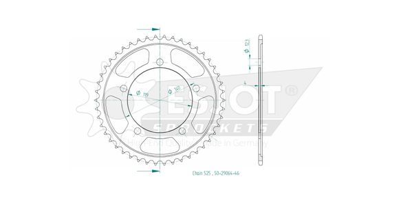 Esjot crown 46 teethBMW 1000 M 1000 RR - 2021 - 2022Ref: Esjo00118A / 12113010
