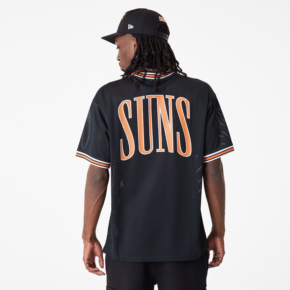 Phoenix Suns New Era Oversized NBA Mesh T-Shirt Black