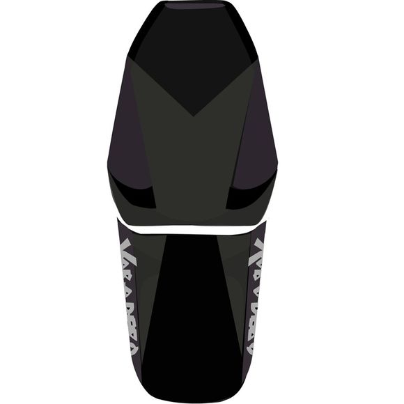 Housse de selle Bagster Noir/Noir Mat/Lettres ArgentRef : 2858C