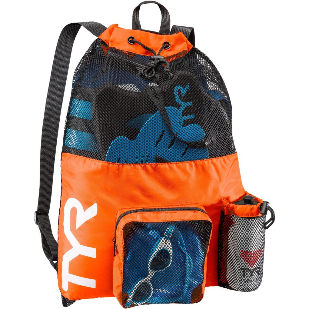 TYR Big Mesh Mummy 40L Backpack - fluo orange