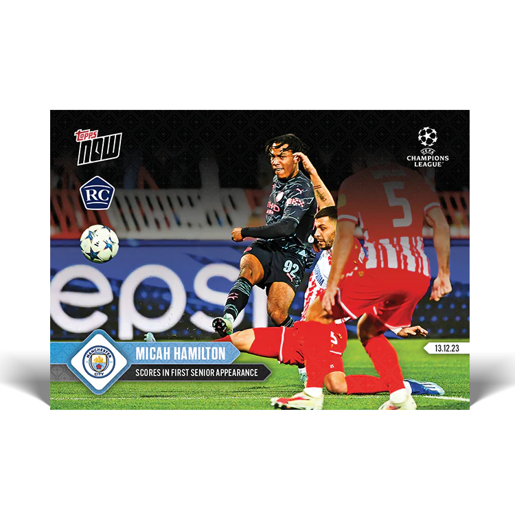 Topps UK - Micah Hamilton - Scores in first senior appearance - UCL TOPPS NOW® Card #80