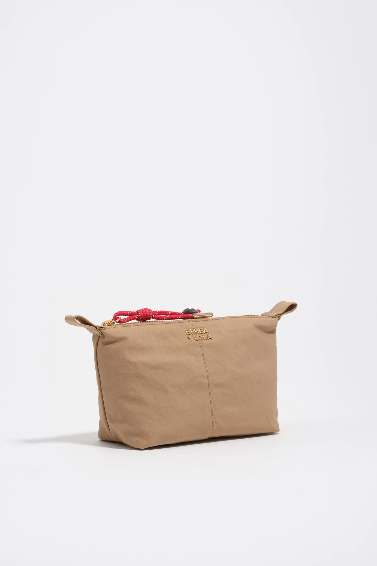 Camel nylon Trapecio make-up case