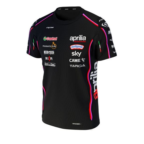 T-Shirt manches courtes Ixon APRILIA 25 - Noir / RougeRef : IX2147