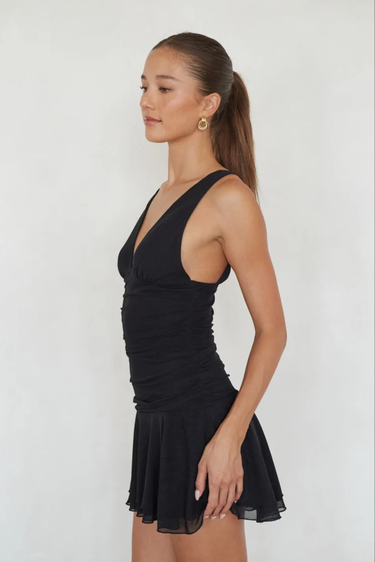 Quinley Drop Waist Mini Dress