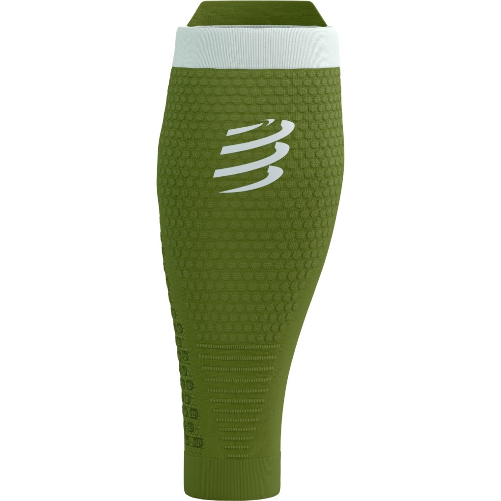 Compressport R2 3.0 Compression Calf Sleeves - woodbine/white reflective